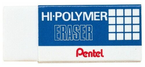 Pentel Ластик Hi-Polymer ZEH-03 белый 1 шт.