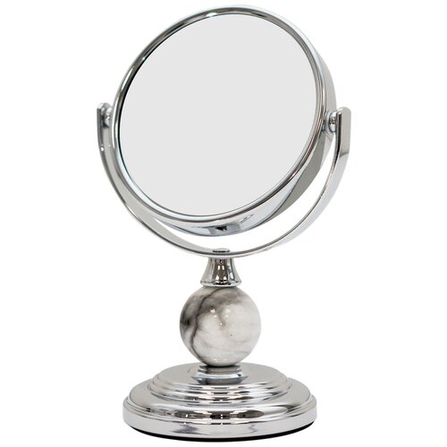 фото Зеркало косметическое настольное belberg bz-10 шар серебристый