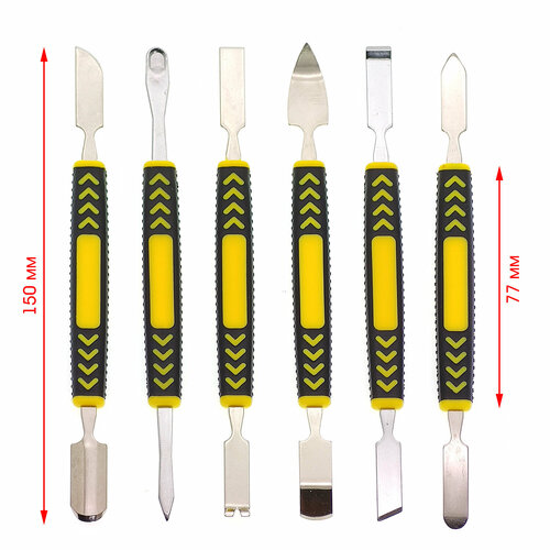 Набор инструментов лопаток для разборки и вскрытия корпусов телефонов и планшетов 12 в 1