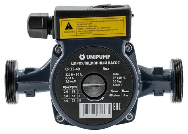 Циркуляционный насос UNIPUMP CP 25-40 130 (72 Вт) - фотография № 1