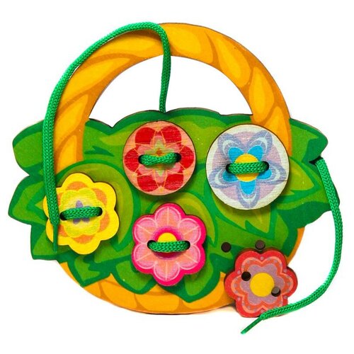 Развивающая игрушка Десятое королевство Цветочное лукошко (01903), мультиколор