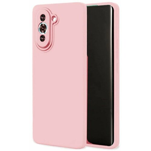 Накладка силиконовая Silicone Cover для Huawei Nova 10 Pro розовая