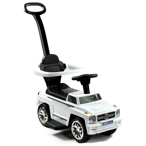 Каталка-толокар RiverToys Mercedes JY-Z08B, белый каталка толокар rivertoys mercedes jy z08b синий