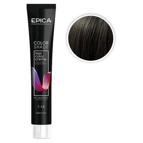 epica professional color shade крем краска для волос 4 7 шатен шоколадный 100 мл EPICA Professional Color Shade крем-краска для волос, 4.12 шатен перламутровый, 100 мл