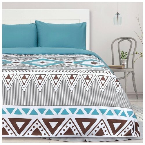 фото Постельное белье "этель" евро масаи (вид 1) 200*215 см, 215*240 см, 50*70 см - 2 шт этель 4870397 .