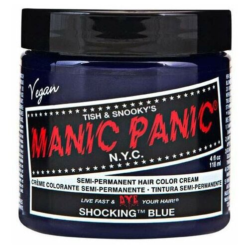 Manic Panic Краситель прямого действия High Voltage, shocking blue, 118 мл, 155 г manic panic краситель прямого действия high voltage hot hot pink 118 мл 155 г