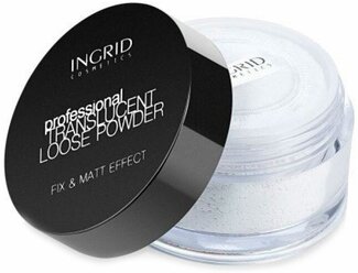 Ingrid Cosmetics Пудра рассыпчатая бамбуковая Professional Translucent Loose Powder прозрачный