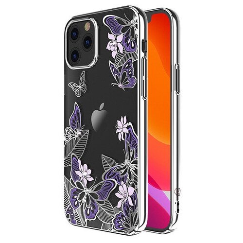 Чехол Kingxbar Butterfly для iPhone 12 Pro Max, цвет Фиолетовый/Серебристый (6959003590046)