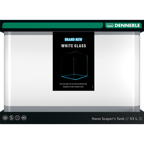 Dennerle Nano Scaper's Tank White Glass Аквариум 55 литров, из осветленного стекла (450x360x340)