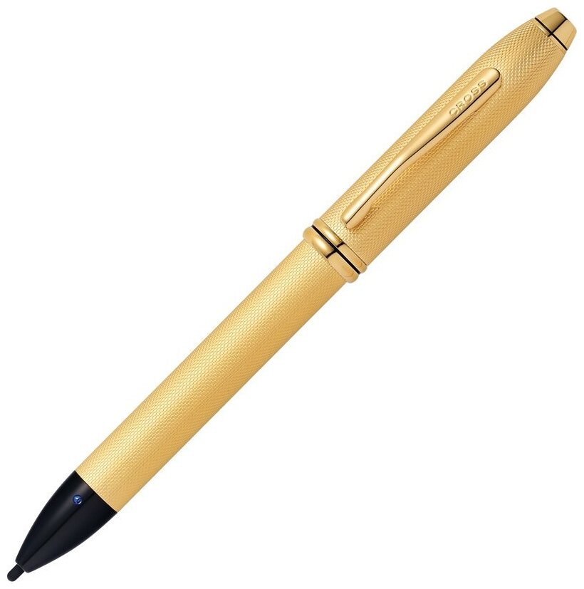 Ручка-стилус Cross Townsend E-Stylus с электронным кончиком, латунь/позолота 23К с алмазной гравировкой, цвет золотистый (AT0049-42)