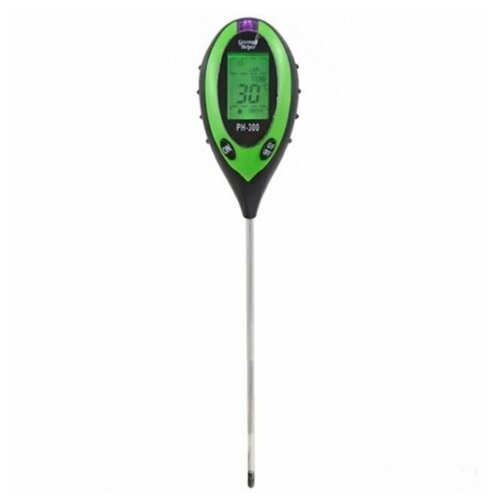 Мультитестер Green Helper PH-300 4 в 1 анализатор почвы ph 300 4 в 1 рh метр цифровой кислотность почвы температура освещенность влажность