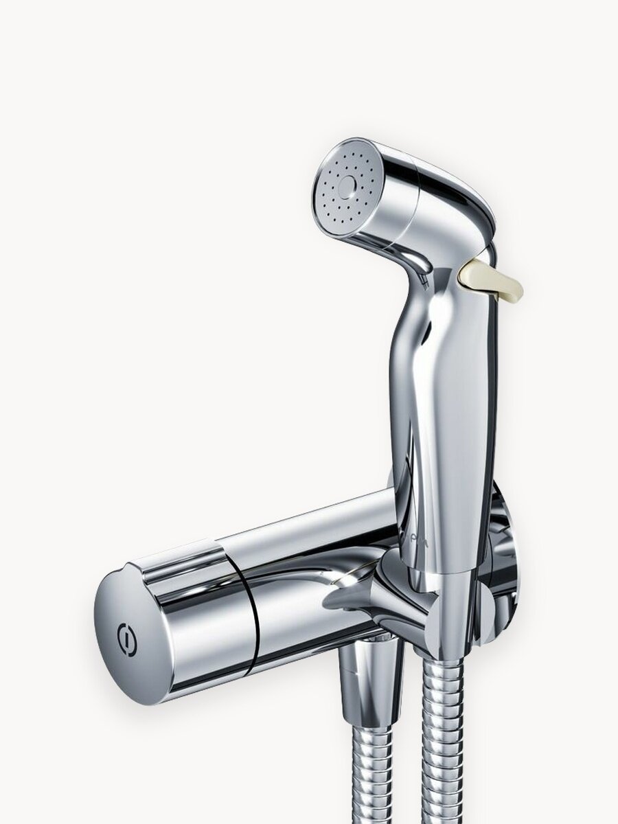 Гигиенический душ со смесителем AM.PM X-Joy TouchReel хром, держатель для лейки