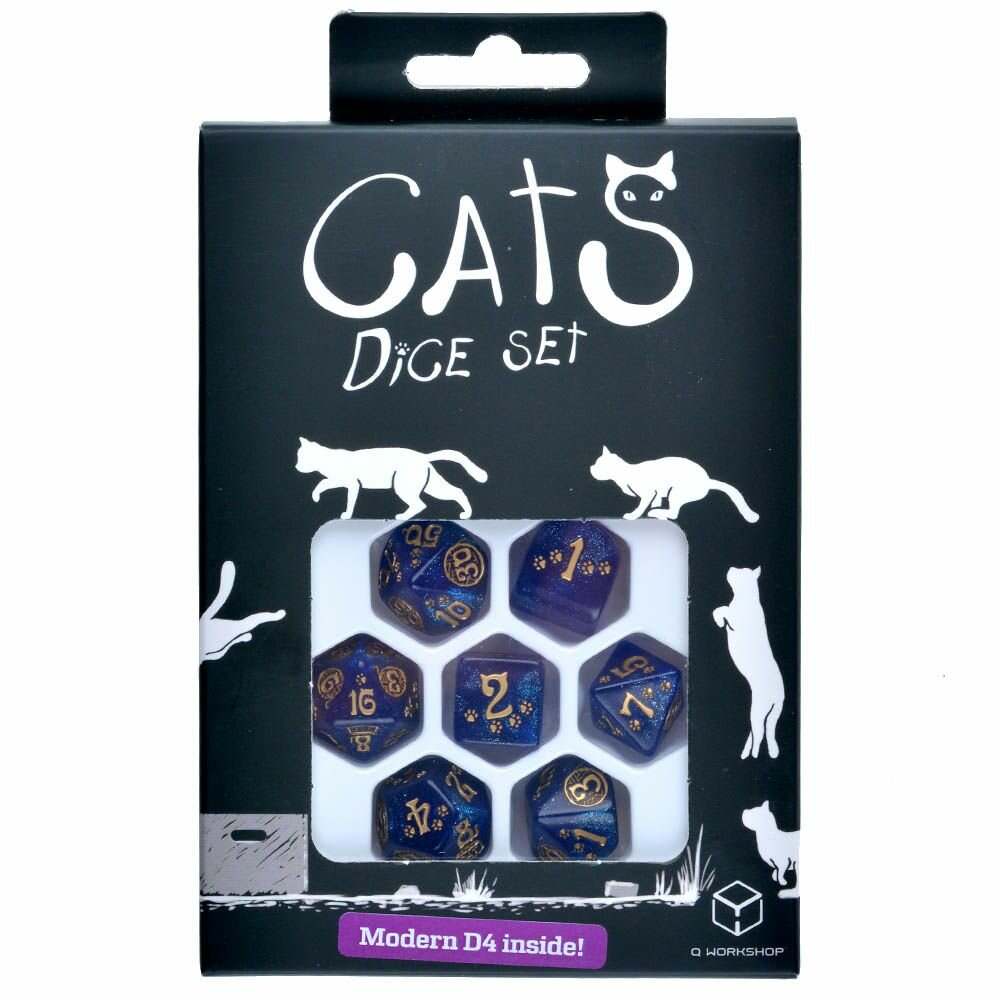 CATS Modern Dice Set: Meowster, 7 шт.