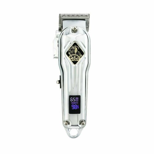 Профессиональная машинка для стрижки волос бороды и усов Беспроводная Подарок мужчине на День Рождения серебристый 199000₽