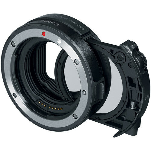 Адаптер крепления Canon EF-EOS R с вставным циркулярным поляризационным фильтром