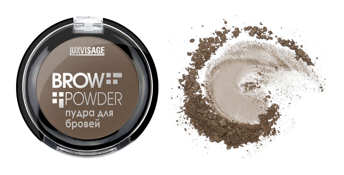 Пудра для бровей Taupe Brow powder Luxvisage 6г тон 4 - фото №13