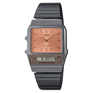 Наручные часы CASIO Vintage AQ-800ECGG-4A, черный, оранжевый