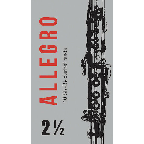 FR18C003 Allegro Трости для кларнета inB/inA № 2,5 (10шт), FedotovReeds fr18c004 allegro трости для кларнета inb ina 3 10шт fedotovreeds