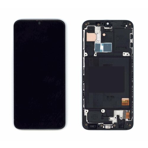 Дисплей для Samsung Galaxy A40 SM-A405F (TFT) черный с рамкой дисплей vbparts для samsung galaxy a40 sm a405f матрица в сборе с тачскрином tft black 082326