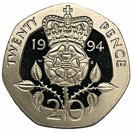 Великобритания 20 пенсов 1994 г. (Proof) великобритания набор монет 1 2 5 10 20 50 пенсов 1 2 20 фунтов 2002 г proof