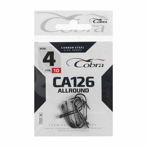 фото Крючки allround, серия ca126, № 4, 10 шт. cobra