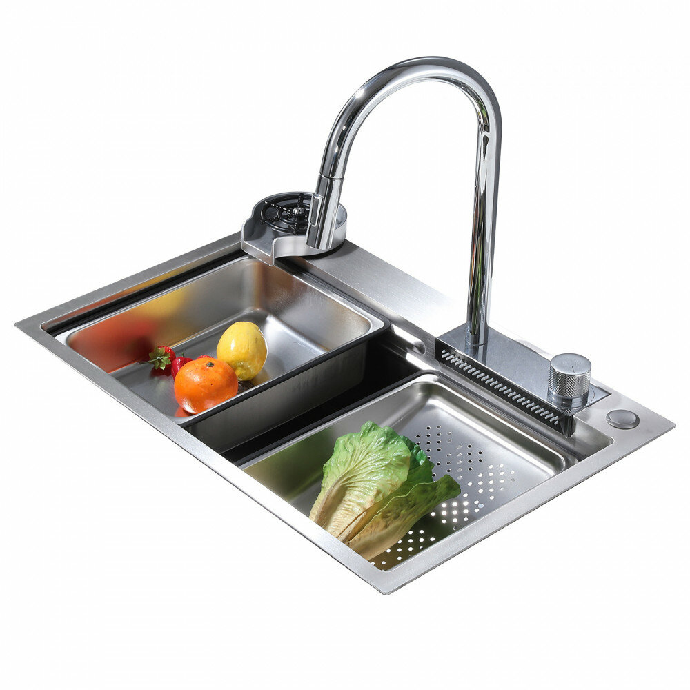 фото Мойка кухонная Abber Wasser Kreis хром AF2194