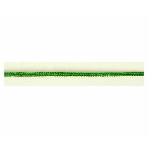 Шнур для шитья, плетеный, зеленый, 25 м, 1 упаковка шнур для шитья зеленый синий коричневый 1 упаковка