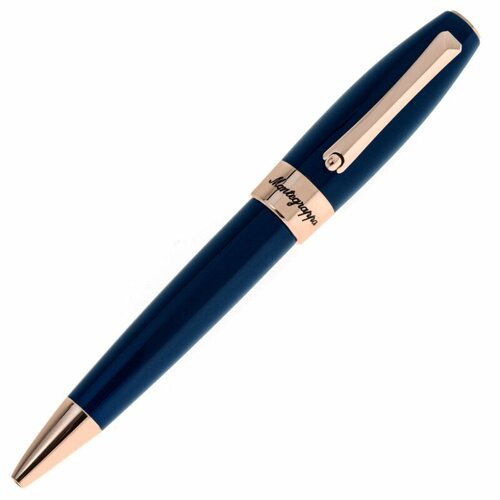 Шариковая ручка Montegrappa Fortuna Blue Rose Gold. Артикул FORT-BG-BP