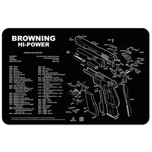 фото Мат lipoint для чистки оружия browing hi power