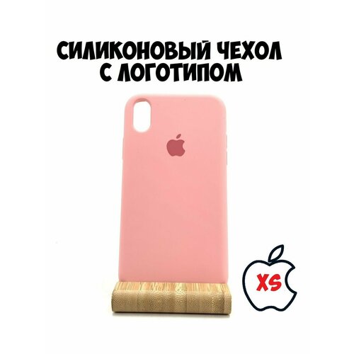 Силиконовый чехол для iPhone Xs/X светло-розовый чехол книжка mypads для apple iphone x xs айфон x xs имеется магнитная застёжка коричневый