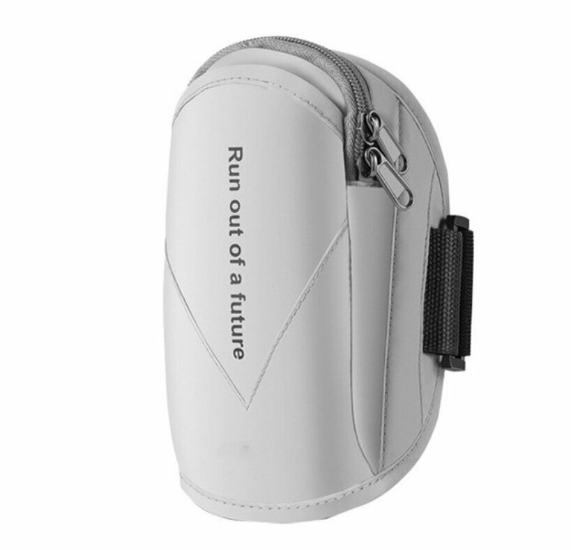 Спортивный чехол на руку для телефона, сумка для бега на плечо, серая