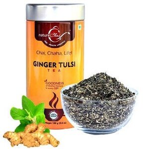 Чай Тулси с имбирем 100 г. Ginger Tulsi Nature Chai Panchakarma Herbs