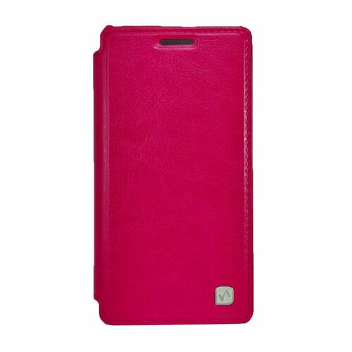 Чехол HOCO Crystal Leather Case для Huawei Ascend P6 Rose (малиновый)
