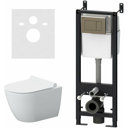 Комплект подвесной унитаз + система инсталляции Damixa Apollo DX22. IS10151.1700