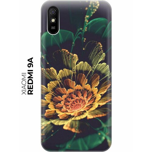 Чехол - накладка ArtColor для Xiaomi Redmi 9A с принтом Красивый цветок чехол накладка artcolor для xiaomi redmi 7 с принтом красивый волк