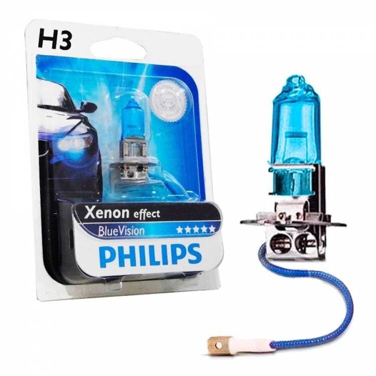 фото Лампа Philips H3 Blue Vision одиночка
