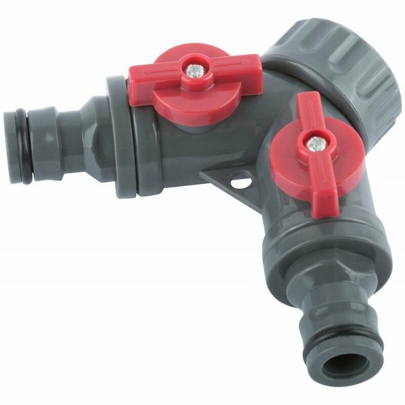 фото Распределитель 2-х канальный для труб, внутренняя резьба основания 3/4" FIT 76427