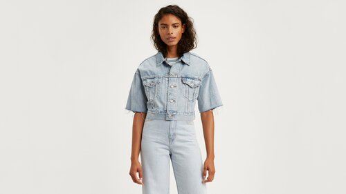 Джинсовая куртка  Levis, размер XXS, голубой