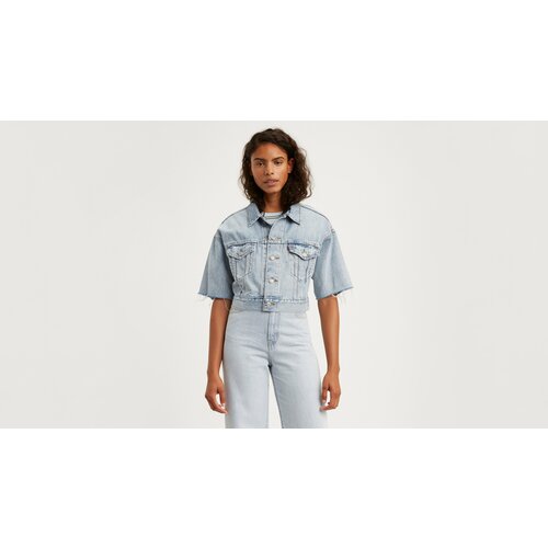 фото Джинсовая куртка levi's, размер xxs, голубой