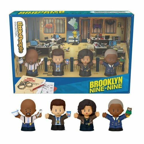 Little People Collector Brooklyn Nine-Nine Special Edition Figure Set, 4 Characters - Литл Пипл Бруклин Найн-Найн HPH03