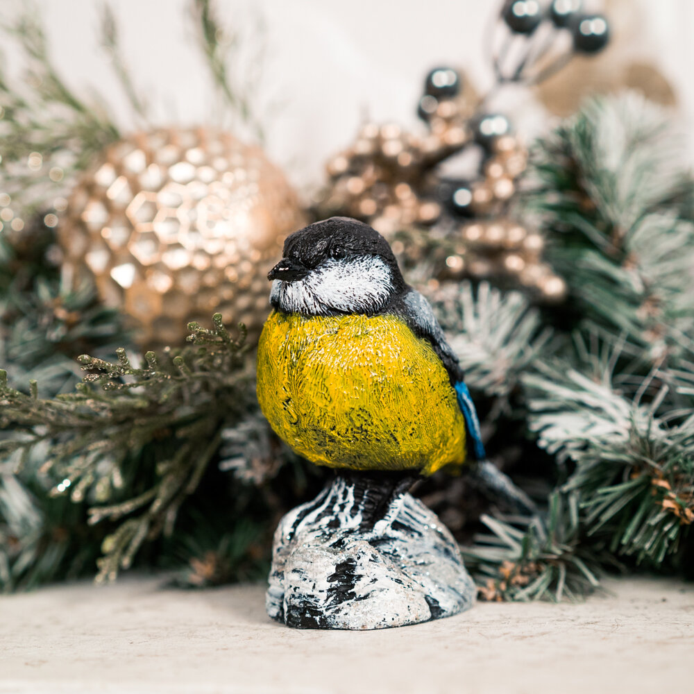 фото Фигурка декоративная Синичка U09211 полистоун