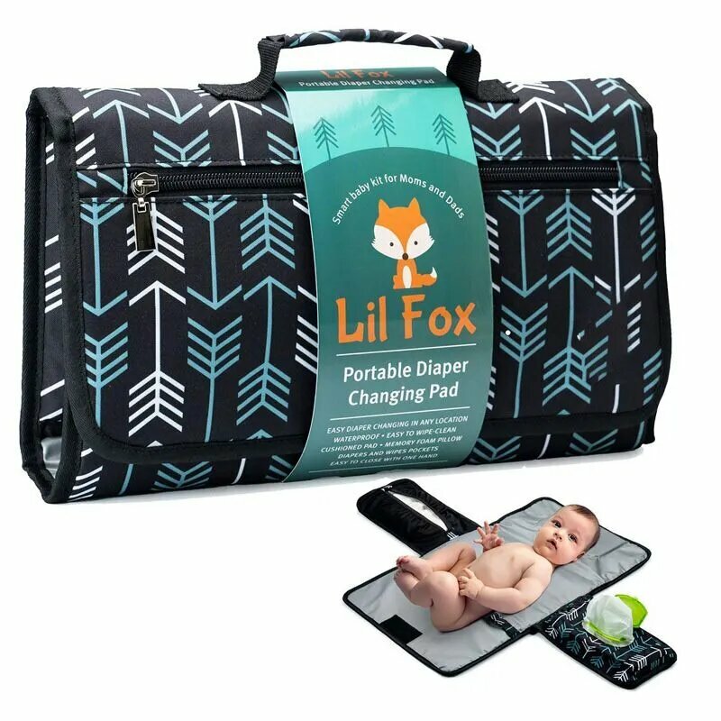 Пеленальный матрас для новорожденных, адкрыты Складной переносной коврик-матрас для пеленания новорожденных