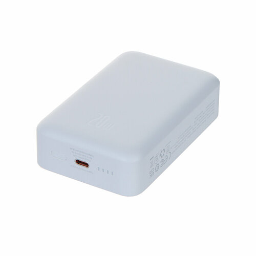 Внешний аккумулятор Baseus Power Bank Magnetic Mini Wireless Fast Charge 20000mAh 20W White PPCX150002 6210₽