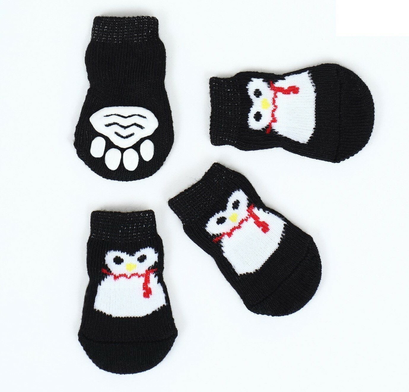 Носки нескользящие "Пингвин", размер L (3,5/5 х 9 см), набор 4 шт - фотография № 4