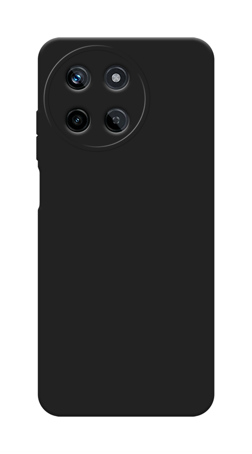 Матовый силиконовый чехол на Realme 11 4G / Реалми 11 4G с защитой камеры, черный