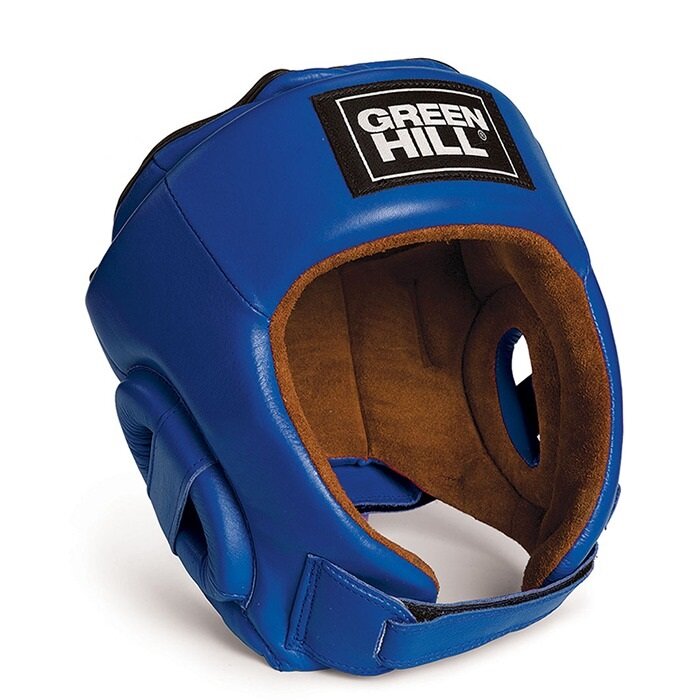 HGB-4016w Кикбоксерский шлем BEST WAKO Approved синий - Green Hill - Синий - L