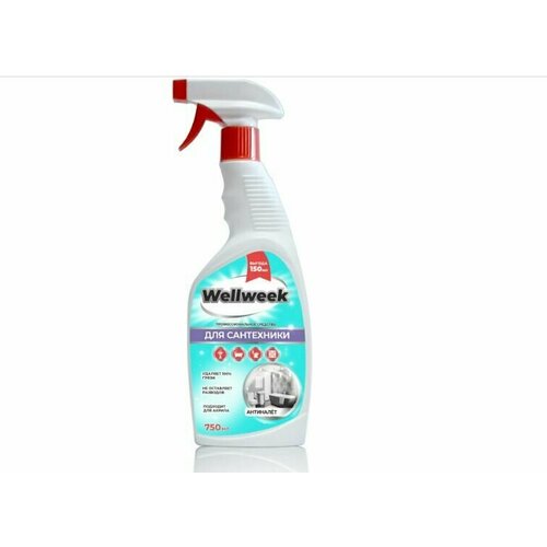 WellWeek Чистящий спрей для сантехники, 750 мл