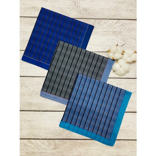 фото Носовой платок , серый, синий renatex