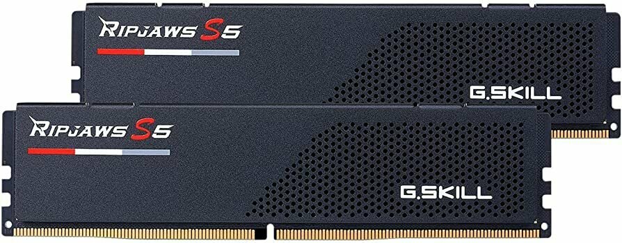 Модуль памяти DDR5 G.SKILL RIPJAWS S5 32GB (2x16GB) 6000MHz CL30 (30-40-40-96) 1.35V / F5-6000J3040F16GX2-RS5K / Black