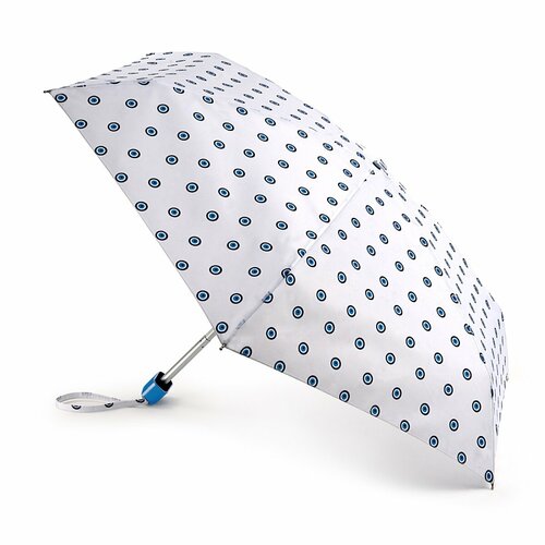Мини-зонт FULTON, белый, синий